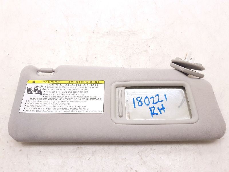 Passenger Sun Visor Illuminated Fits 07-09 LEXUS IS250 Gry LA11