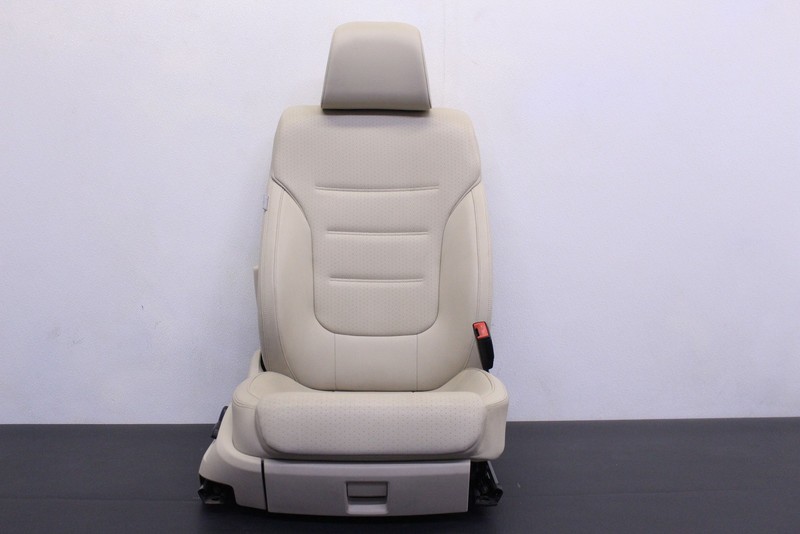 VW TOUAREG 11 12 FRONT PASSENGER HEATED POWER LEATHERETTE SEAT BEIGE W/O MEMORY