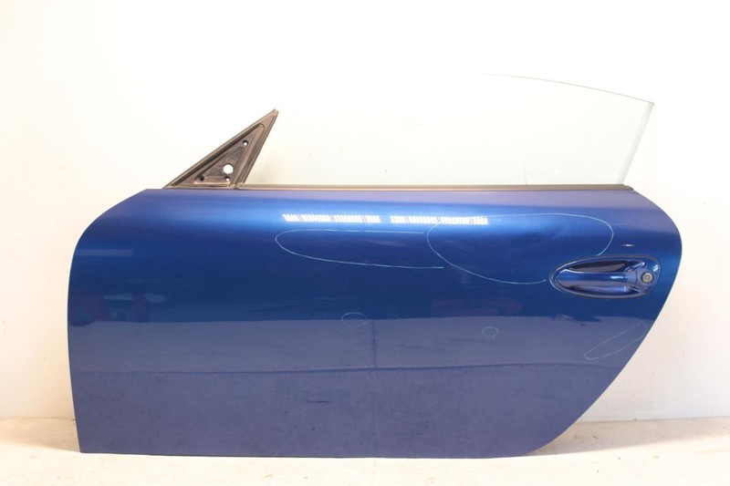 11-12 Porsche Cayman 2.9L Blue Driver Left Front Door Assembly