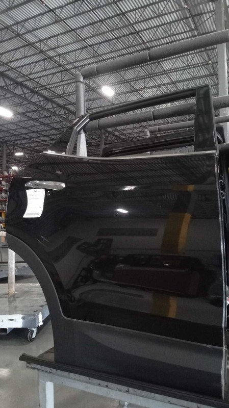 2018 Hyundai Santa Fe Rear Right Door Black 613174 Used OEM Part