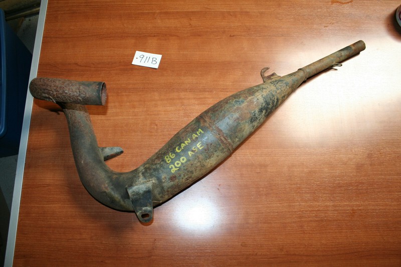 1986 Can Am 200 ASE Exhaust Expansion Chamber Exhaust Pipe OEM 86 D