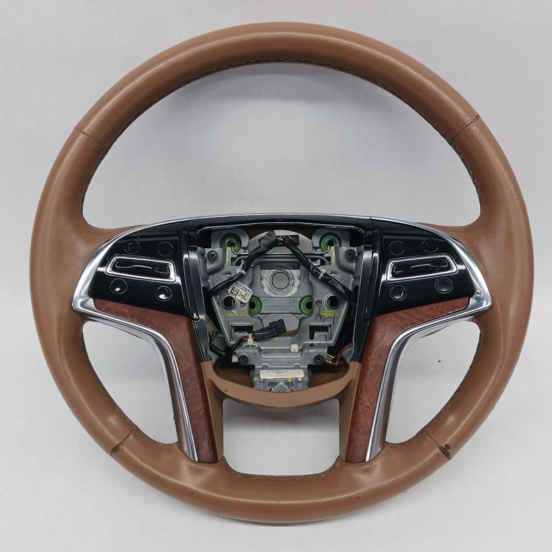 15-'20 CADILLAC ESCALADE Steering Wheel w/control switches Brown OEM Grade A!