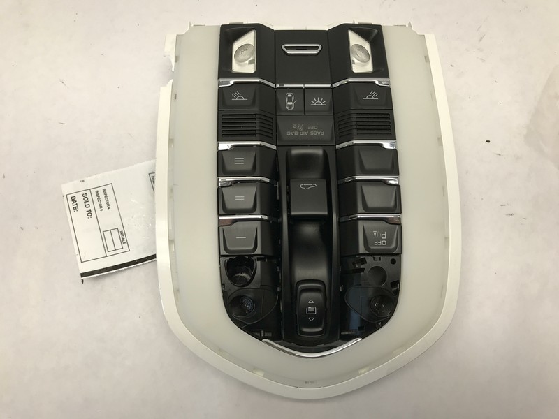 11-18 PORSCHE CAYENNE INTERIOR DOME LIGHT BLACK SUNROOF SWITCH OEM