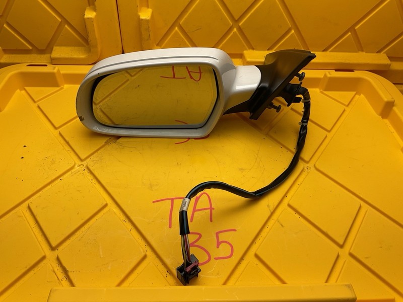 AUDI A4 MIRROR LEFT DRIVER 2009 2010 2011 2012 WHITE E1 021053 OEM