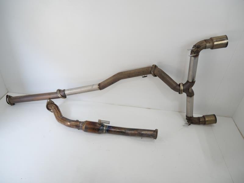 2008-2015 Mitsubishi Lancer Evo X Cat Back Exhaust With High Flow Mid Pipe OEM