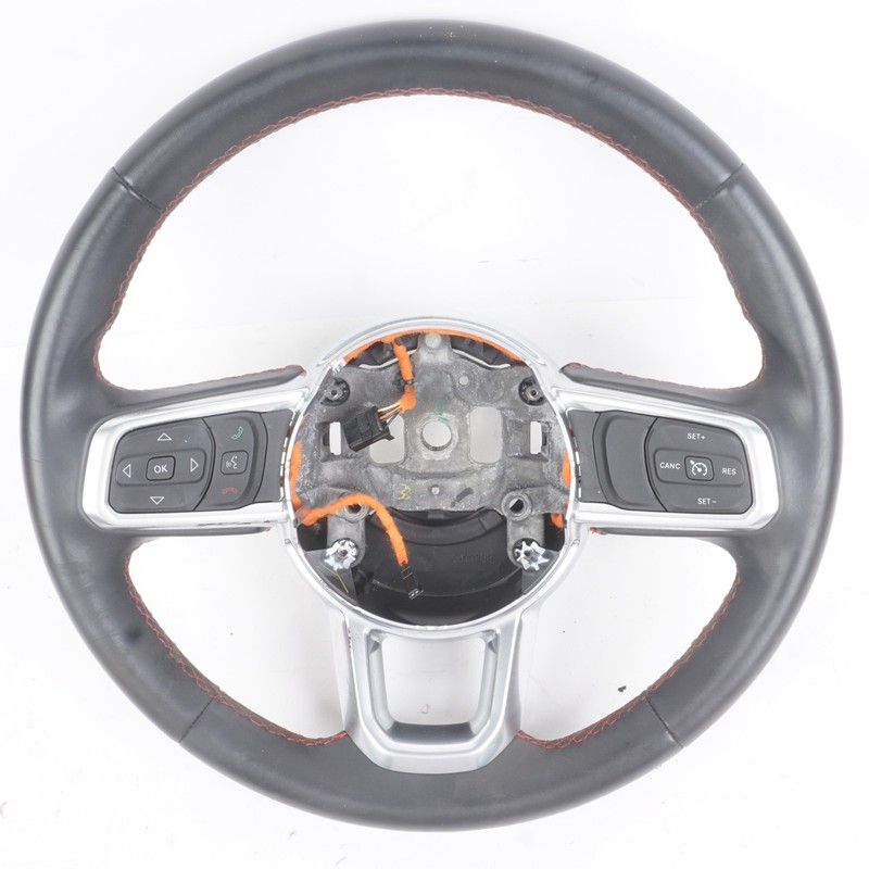 2018 - 2023 Jeep Wrangler Leather Steering Wheel W/ Control Switch Button OEM