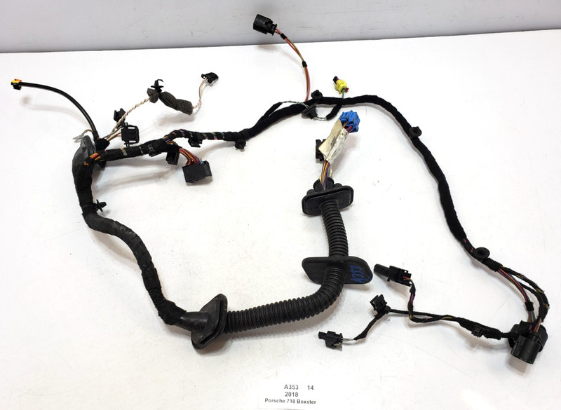 ✅ 17-24 OEM Porsche 718 Boxster 982 Front Left Door Wire Wiring Harness 36k