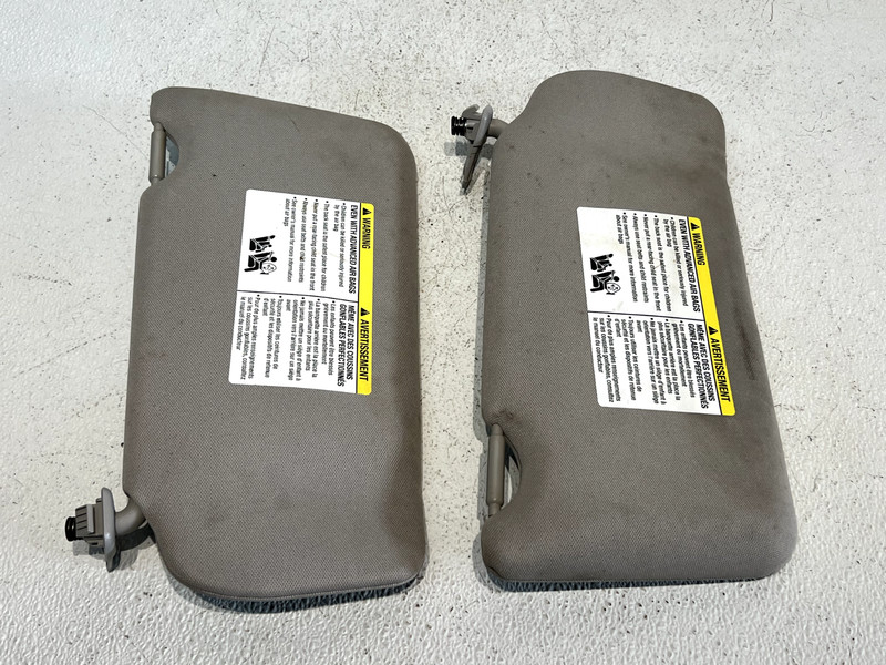 2007-2012 NISSAN ALTIMA Sedan Set Sun Visors Pair Driver Passenger OEM Beige