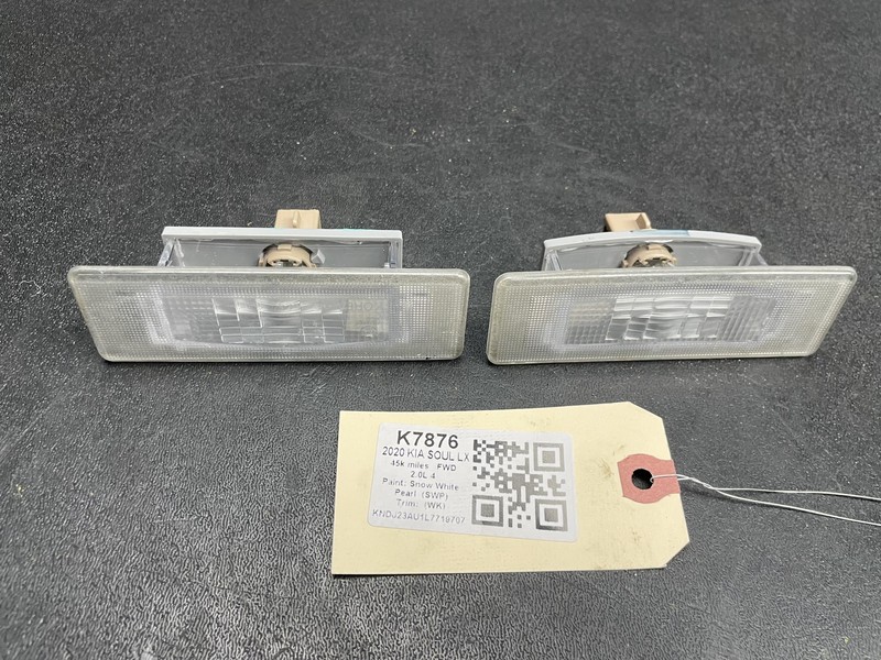 2PC Rear Right & Left License Light Lamp 2020 Kia Soul 92501-2G000 2021 - 2023