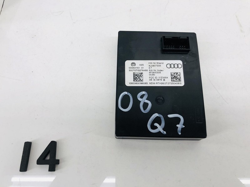 08-10 AUDI Q7 4L COMFORT KEYLESS ENTRY CONTROL COMPUTER MODULE OEM