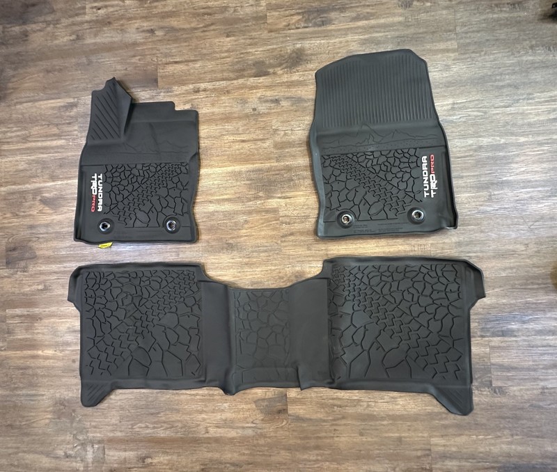 2023-24 TUNDRA TRD PRO ALL WEATHER FLOOR MATS GENUINE OEM PART #PT206-34222