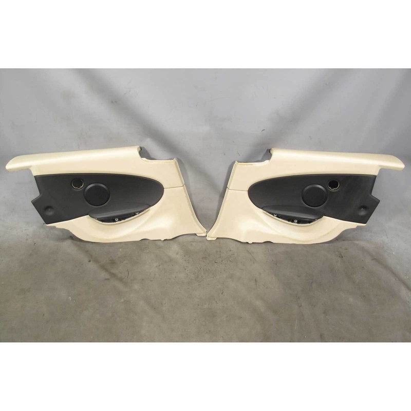 2006-2010 BMW E63 6-Series Coupe Rear Interior Trim Panels Cream Beige Leather