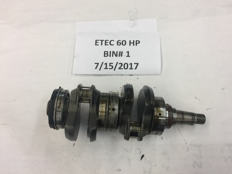 Evinrude 60 ETEC 5005189 CRANKSHAFT & BEARING Assy E60DPLISD FRESHWATER! 2010
