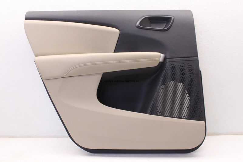 2012 - 2020 DODGE JOURNEY REAR DRIVER LEFT DOOR TRIM PANEL BASE BEIGE BLACK