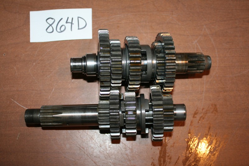1975 Yamaha DT 400 Transmission Gears Mainshaft Countershaft Clusters OEM 75 B