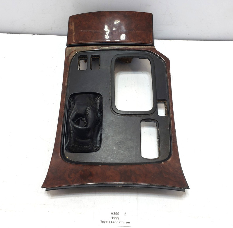 ✅98-02 OEM Toyota Land Cruiser J100 Center Console Shifter Cup Holder Trim Wood*