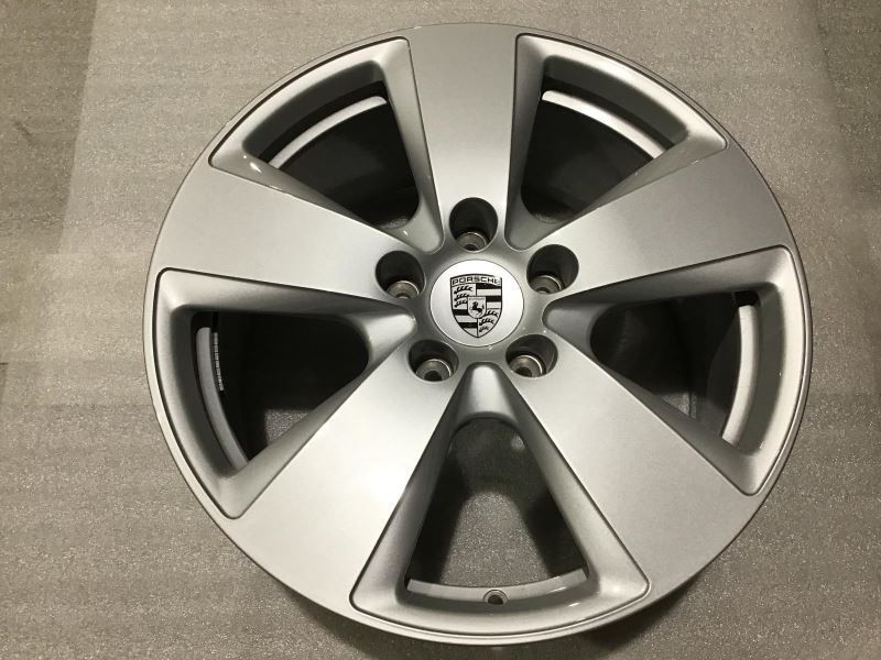 2019 2020 Porsche Cayenne Wheel 67563 19x8.5 Silver 5 Spoke Front OE 9Y0601025AR