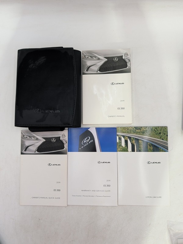 2019 LEXUS ES 350 OWNERS MANUAL F SPORT ULTRA LUXURY SIGNATURE BAS V6 3.5L