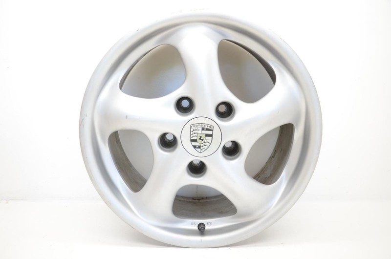 00-03 Porsche Boxster 2.7L 17x8-1/2 Rear 5 Spoke Wheel Assembly