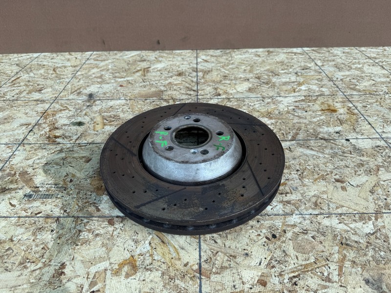 MERCEDES W212 E63 10-16 OEM FRONT RIGHT RH BRAKE DISC ROTOR DRILLED SLOTTED ASSY