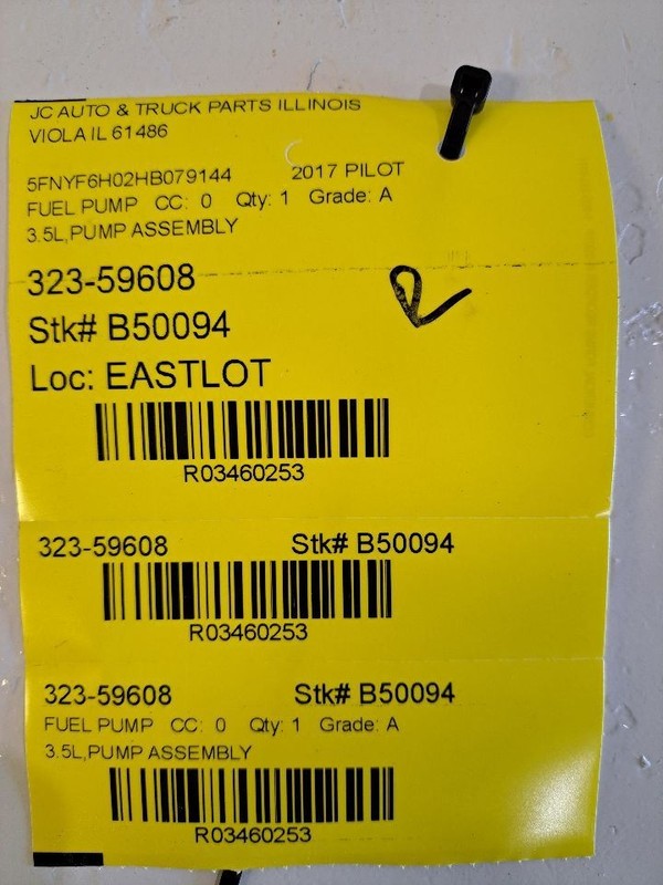Fuel Pump Assembly Tank Mounted Fits 14-20 MDX 3460253