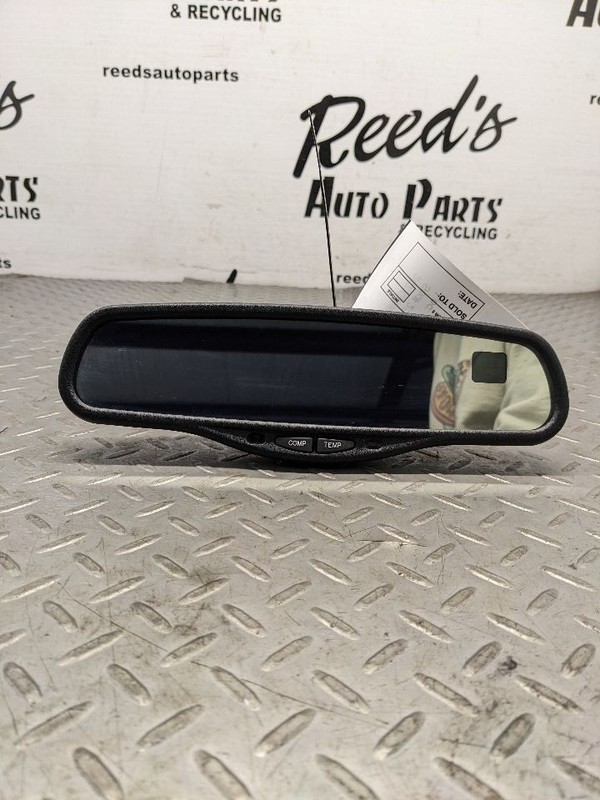 01-02 GM SUV Black Cabin Interior Rear View Mirror Glass W/ Compass Temp 1180227