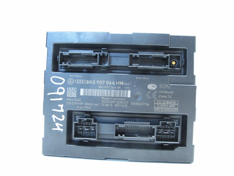 13-17 AUDI 8T A5 S5 RS5 B8 A4 CONFORT BODY CONTROL MODULE BCM OEM 091724