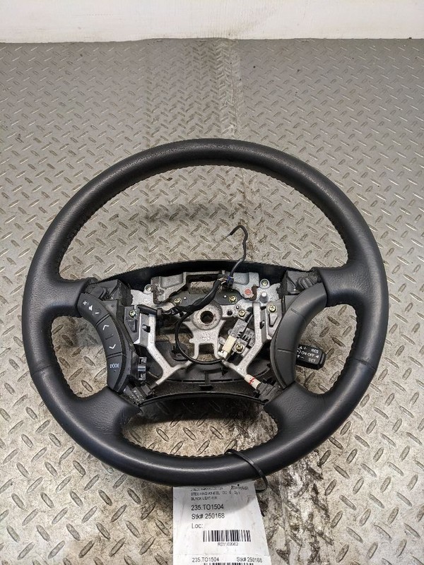 2003-2009 TOYOTA 4RUNNER LEATHER STEERING WHEEL BLACK W/CRUISE & RADIO C 116