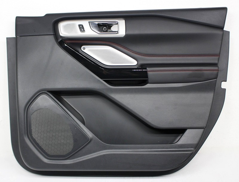 OEM Front Door Trim Panel For Ford Explorer Black with Red Stitching