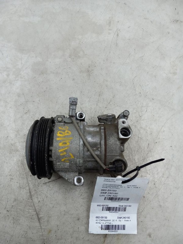 12 13 14 15 16 17 18 19 TOYOTA YARIS L HATCHBACK AC COMPRESSOR