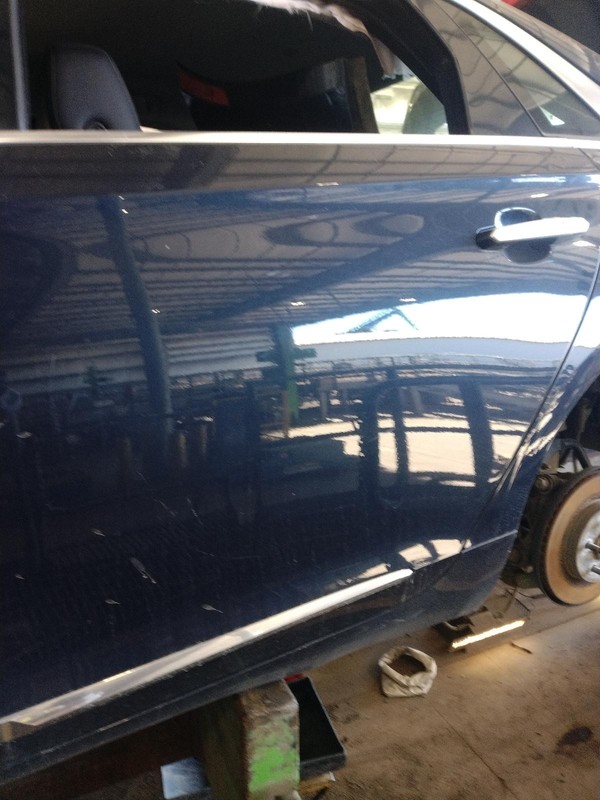 2015 Cadillac XTS Left Rear Door Blue OEM 68K Miles DING 108179