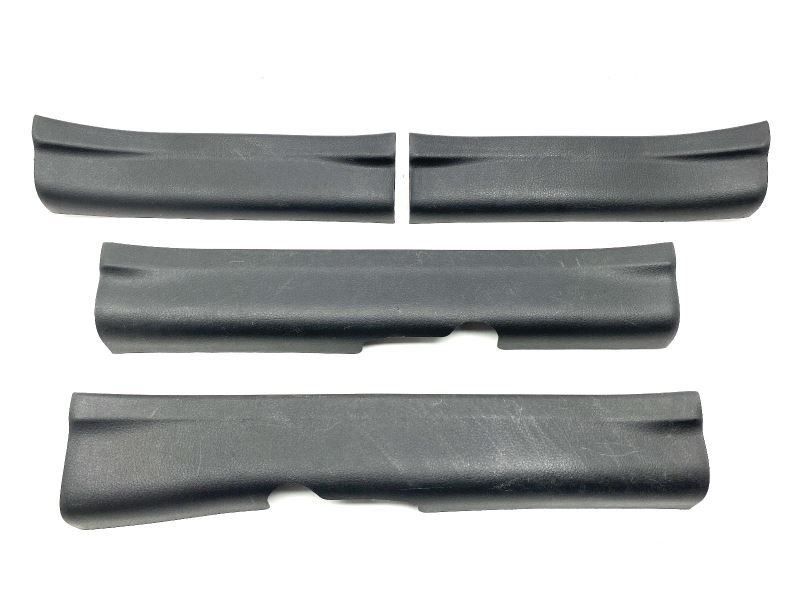 Door Sill Scuff Plate Trim Panel Set of 4 Black Fits 2011-2013 Kia Sorento 80811