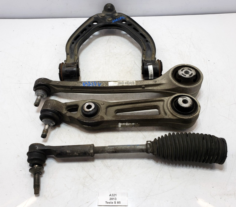 ✅ 12-16 OEM Tesla Model S Front Left Driver Lower Upper Control Arm SET Of 4