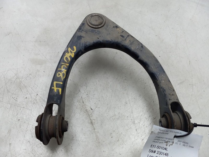 2007 LEXUS GS350 3.5L RWD AT DRIVER SIDE FRONT UPPER CONTROL ARM