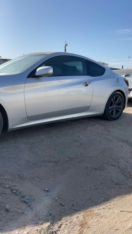 09 10 11 12 13 14 15 16 Genesis 2DR LH Driver Door Silver: NCA Some Scratches