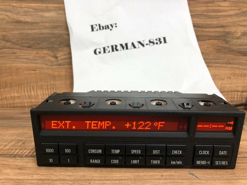 BMW OEM E36 318 325 328 M3 18 BUTTON ON BOARD COMPUTER CHECK OBC DISPLAY 92-99 2
