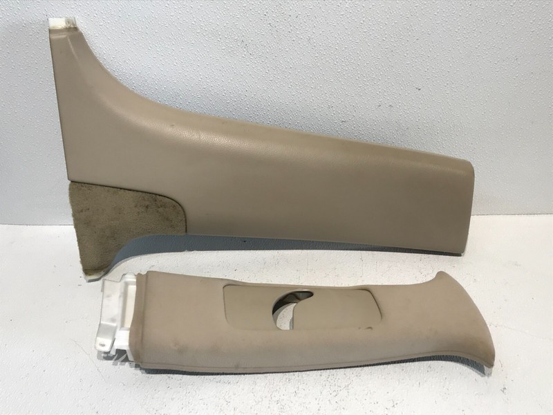 01-03 Lexus LS430 Pillar Upper Lower Inner Trim Panel Right RH Passenger Beige