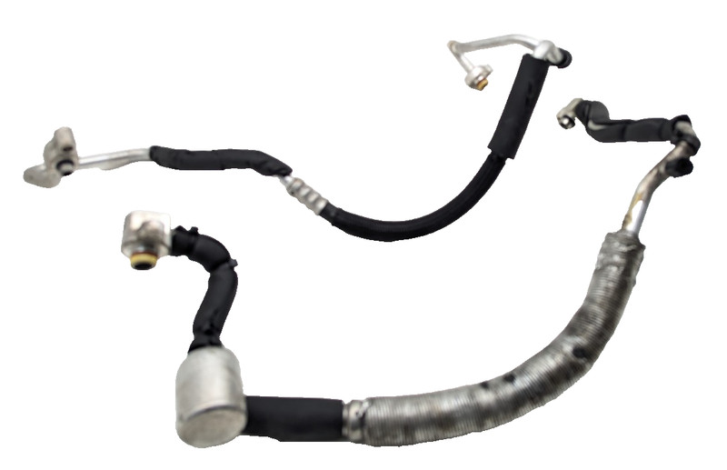 10-15 Jaguar X250 XF 5.0 HVAC AC A/C Air Conditioning Hoses Pipes Lines Pair