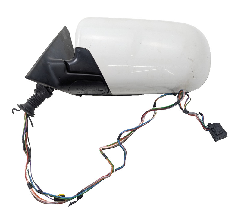 95-01 Bmw E38 7 Series Left Driver Side View Door Mirror Glass Assy White