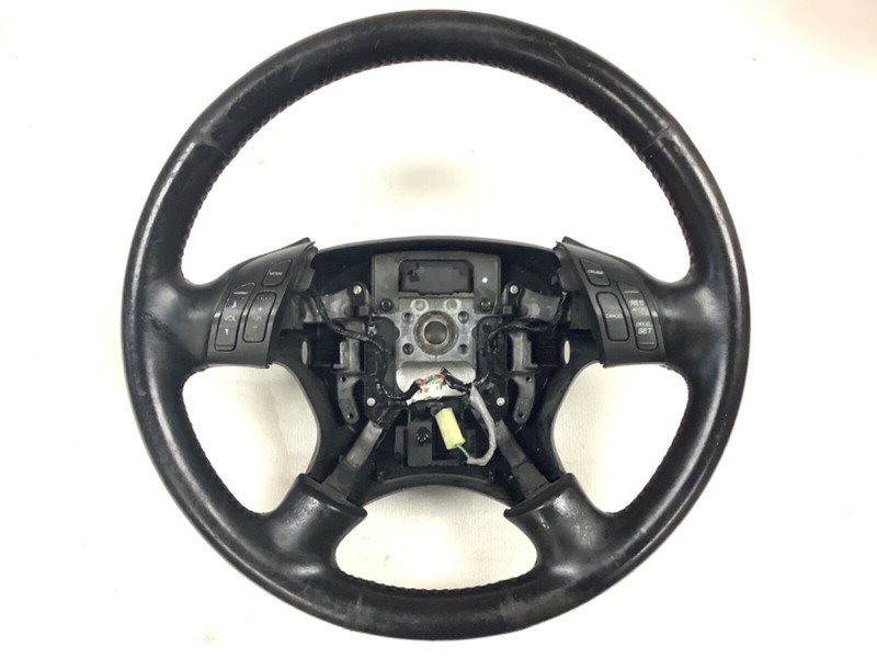 2005 Accord 4DR HYBRID V6 Steering Wheel Black Leather Used OEM