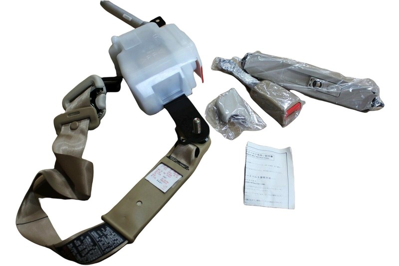 97-99 Mitsubishi Diamante Seat Belt Assembly Beige MR747890 OEM