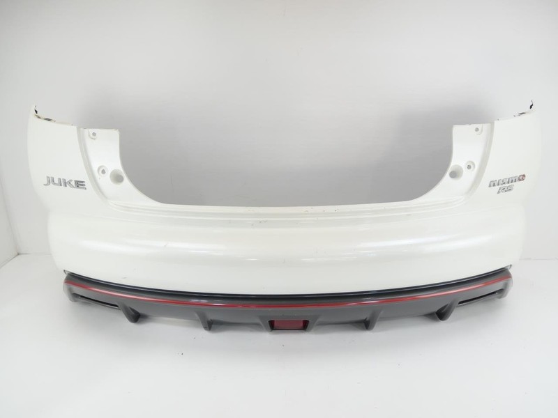 2013-2017 Nissan Juke Nismo RS Rear Bumper Cover Assembly White W/ Emblems OEM