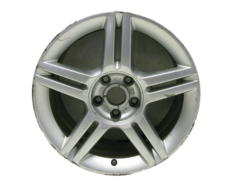 04-08 AUDI B7 A4 RIM WHEEL 5 DOUBLE SPOKE OEM 7.5 17" 8E0601025 121020 4