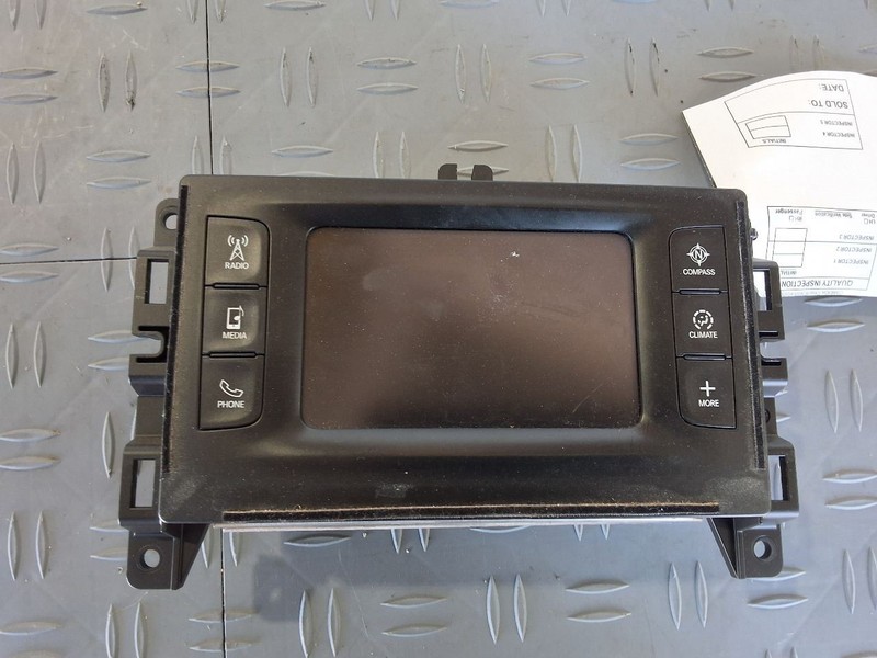 2017 Jeep Cherokee Radio Display and Receiver 5" Screen w/o Satellite