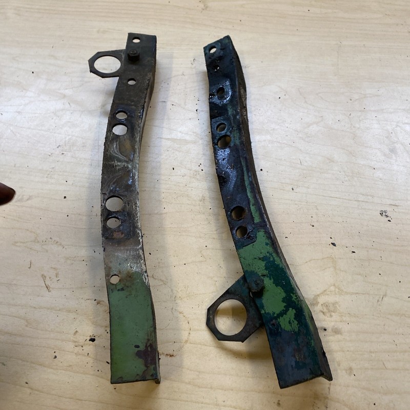 1940’s 50’s? VINTAGE OLIVERROW CROP 60 Tractor Gas Tank Brackets