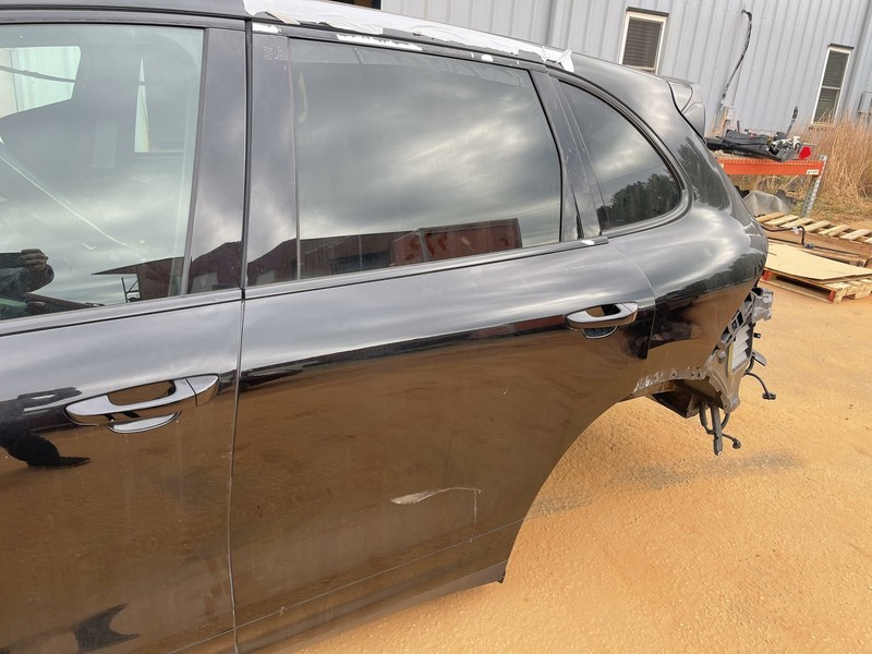 11-18 PORSCHE CAYENNE S 92A E2 REAR LEFT DRIVER DOOR OEM BLACK