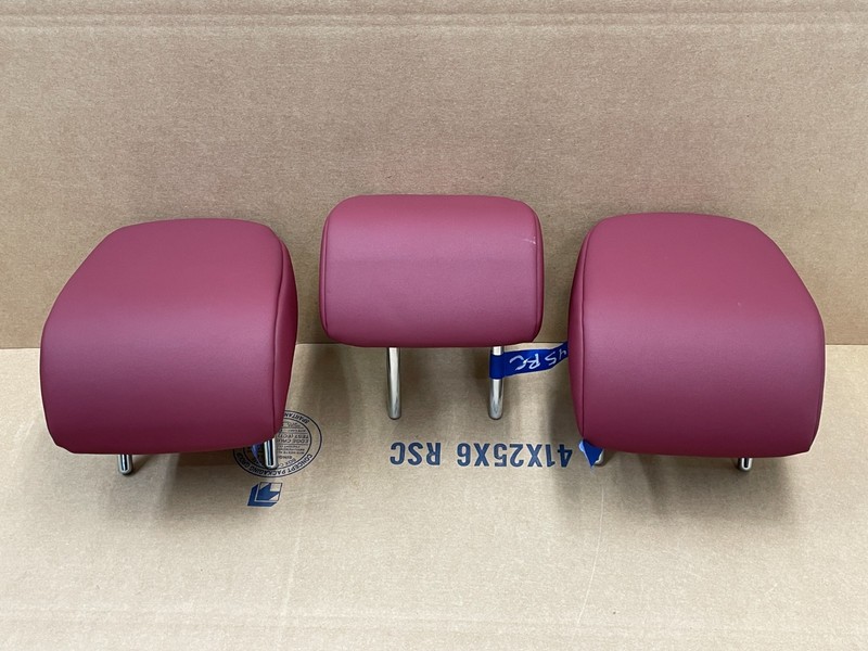 2021-2025 Lexus IS300 Rear Left Right Center Middle Headrest Set Red 1645 OEM