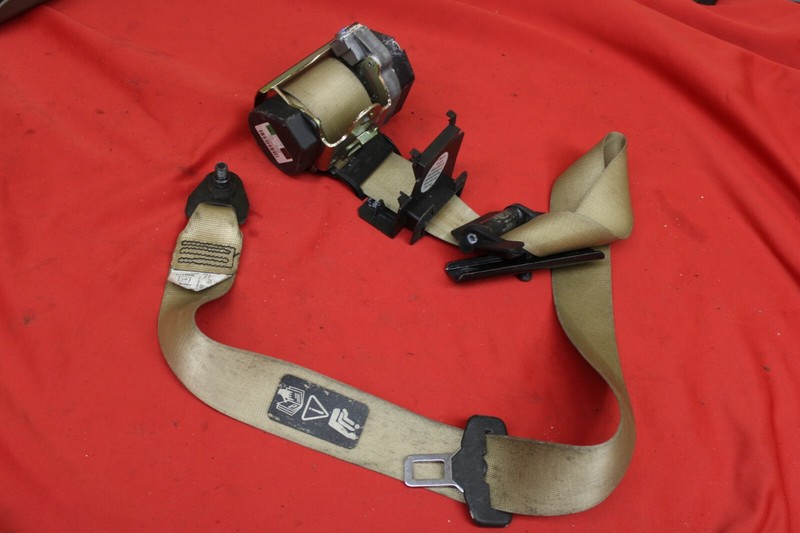 BMW E65 E66 745 760 Front Right Passenger Side Seat Belt Retractor Beige OEM