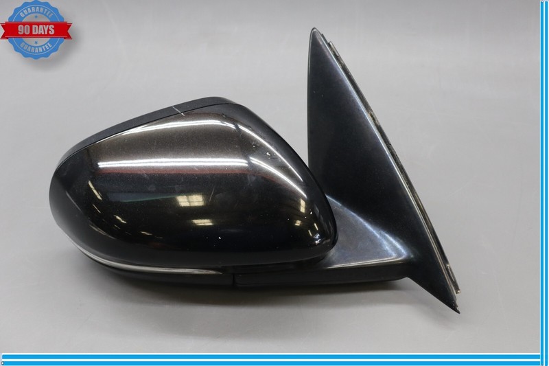 10-19 Jaguar X351 XJ XJR Right Rear View Door Mirror W/ Blind Spot Black Oem