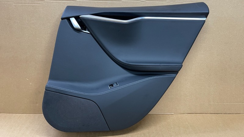2012-2020 TESLA MODEL S MS REAR RIGHT PASSENGER SIDE DOOR PANEL BLACK OEM